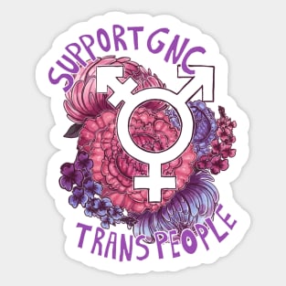 Support Gender Nonconforming Trans People! Sticker